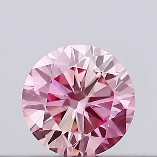 0.10ct Round Lab Grown Diamond (Colour Fancy Intense Pink, Clarity VVS2, Cut VG, IGI Certified)