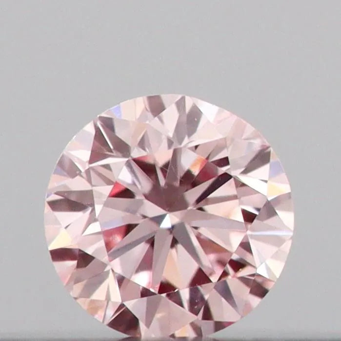 0.10ct Round Lab Grown Diamond (Colour Fancy Pink, Clarity VS2, Cut VG, IGI Certified)