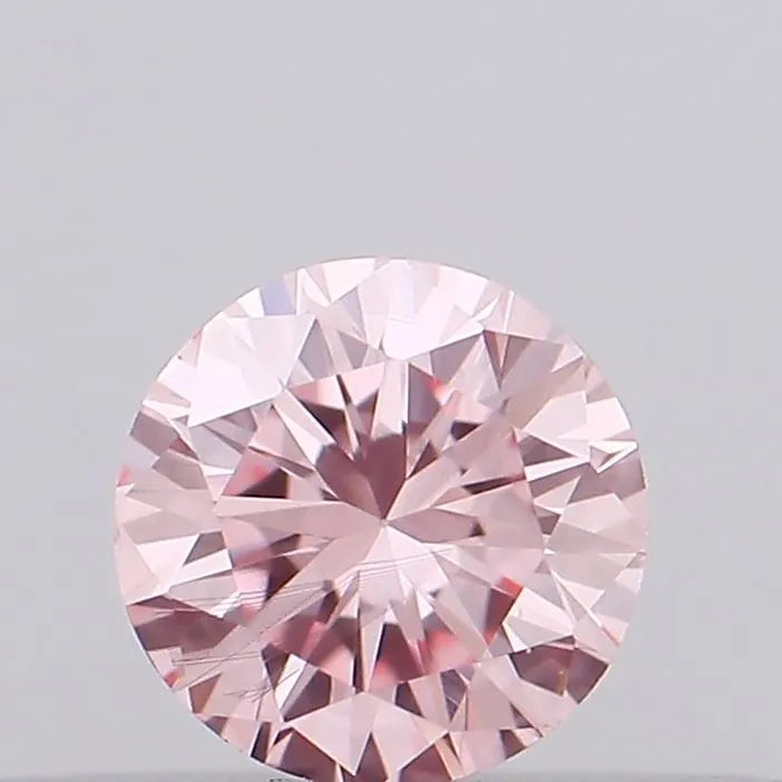 0.12ct Round Lab Grown Diamond (Colour Fancy Intense Pink, Clarity SI2, Cut VG, IGI Certified)