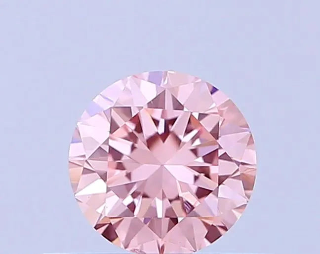 0.19ct Round Lab Grown Diamond (Colour Fancy Intense Pink, Clarity VS1, Cut EX, IGI Certified)