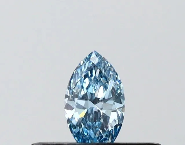 0.20ct Marquise Lab Grown Diamond (Colour Fancy Vivid Blue, Clarity VVS2, IGI Certified)