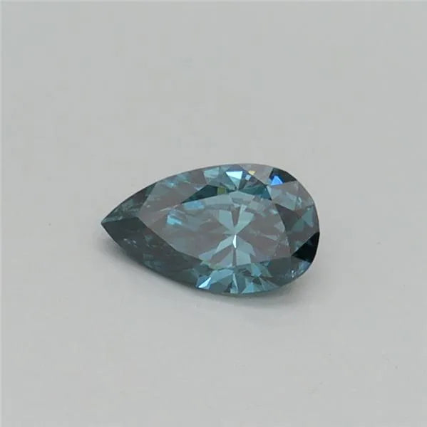 0.22ct Pear Lab Grown Diamond (Colour Fancy Deep Greenish Blue, Clarity VS2, IGI Certified)