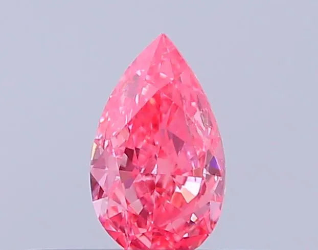 0.23ct Pear Lab Grown Diamond (Colour Fancy Vivid Pink, Clarity SI2, IGI Certified)