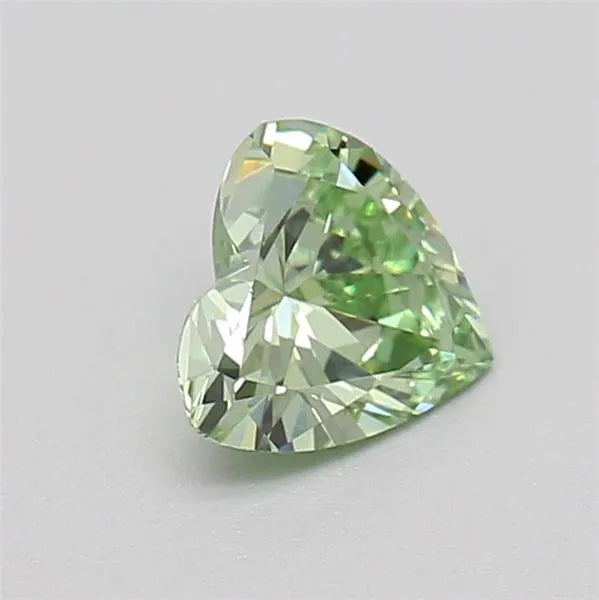 0.25ct Heart Lab Grown Diamond (Colour Fancy Vivid Green, Clarity VVS2, IGI Certified)