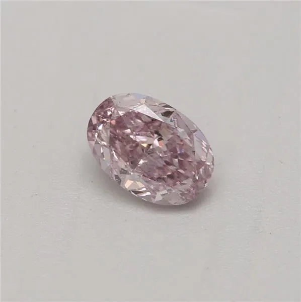 0.25ct Oval Natural Diamond (Colour Fancy Brownish Pink, Clarity VS2, GIA Certified)
