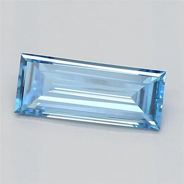 0.27ct Baguette Lab Grown Diamond (Colour Fancy Vivid Blue, Clarity VS1, IGI Certified)