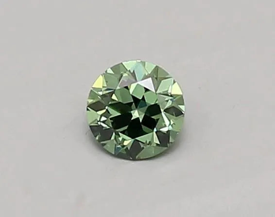 0.27ct Old european cut Lab Grown Diamond (Colour Fancy Vivid Green, Clarity VS1, IGI Certified)
