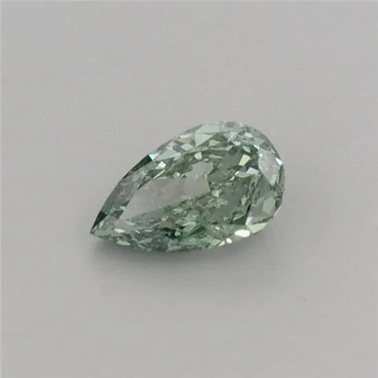 0.27ct Pear Lab Grown Diamond (Colour Fancy Vivid Green, Clarity VVS2, Cut VG, IGI Certified)