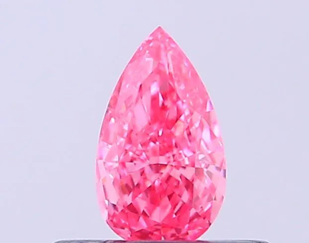 0.27ct Pear Lab Grown Diamond (Colour Fancy Vivid Pink, Clarity VS1, IGI Certified)
