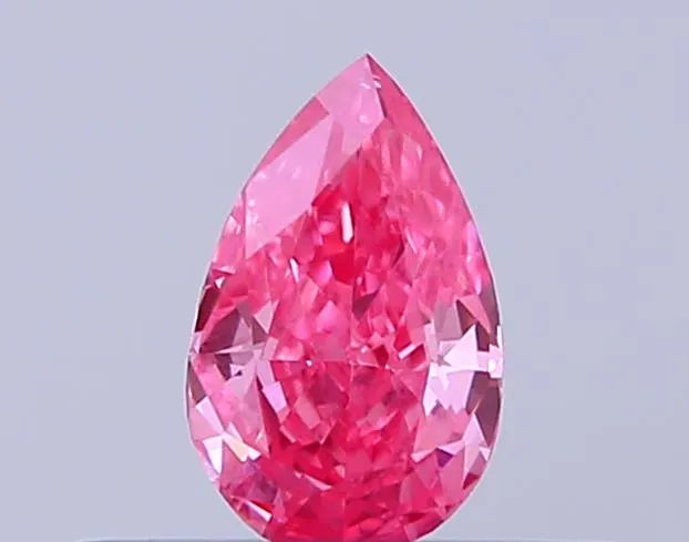 0.27ct Pear Lab Grown Diamond (Colour Fancy Vivid Pink, Clarity VS2, IGI Certified)
