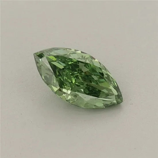 0.29ct Marquise Lab Grown Diamond (Colour Fancy Vivid Green, Clarity VVS2, IGI Certified)