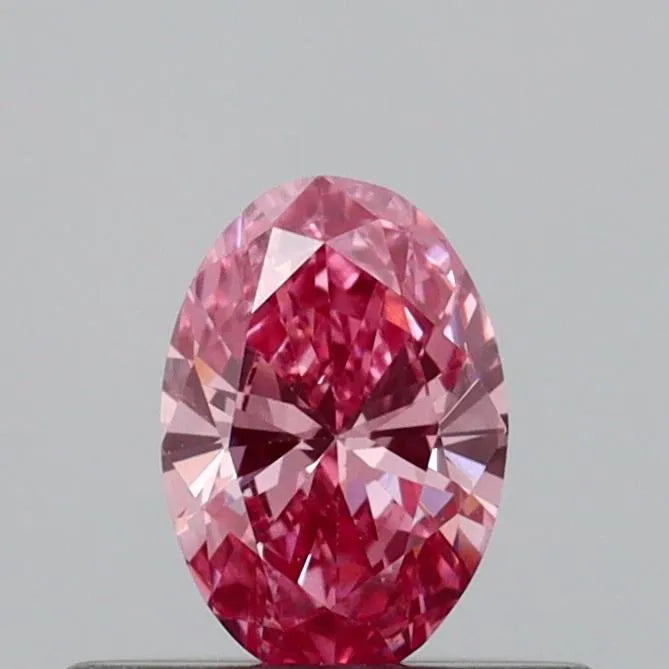 0.29ct Oval Lab Grown Diamond (Colour Fancy Vivid Pink, Clarity VS1, IGI Certified)