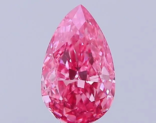 0.29ct Pear Lab Grown Diamond (Colour Fancy Vivid Pink, Clarity VS1, IGI Certified)