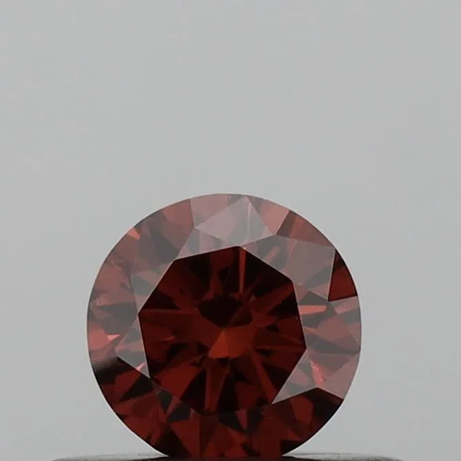 0.29ct Round Lab Grown Diamond (Colour Fancy Deep Orange, Clarity VS1, Cut VG, IGI Certified)