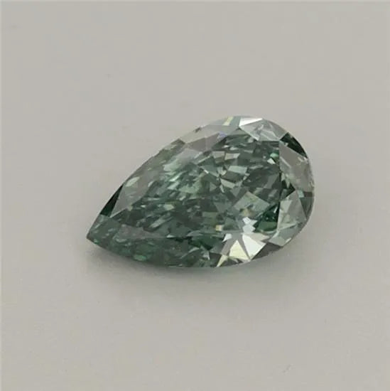 0.30ct Pear Lab Grown Diamond (Colour Fancy Vivid Green, Clarity VS2, IGI Certified)