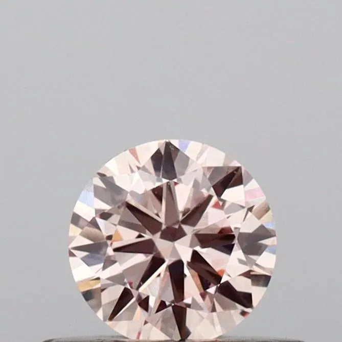 0.30ct Round Lab Grown Diamond (Colour Fancy Pink, Clarity VS1, Cut EX, IGI Certified)