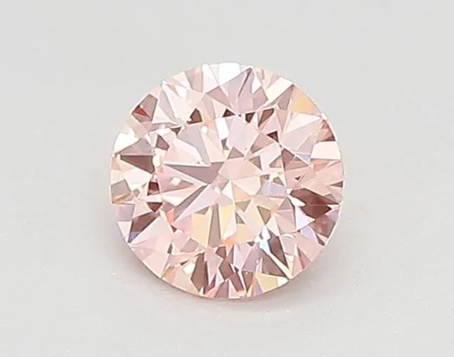 0.30ct Round Lab Grown Diamond (Colour Fancy Vivid Pink, Clarity VVS2, Cut ID, IGI Certified)