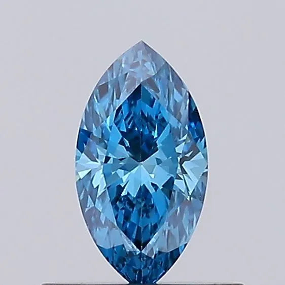 0.31ct Marquise Lab Grown Diamond (Colour Fancy Vivid Blue, Clarity VS1, IGI Certified)