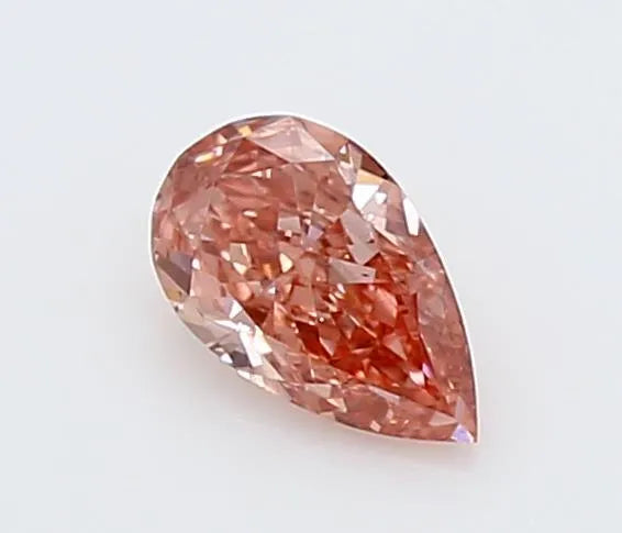0.31ct Pear Lab Grown Diamond (Colour Fancy Vivid Pink, Clarity VS2, IGI Certified)