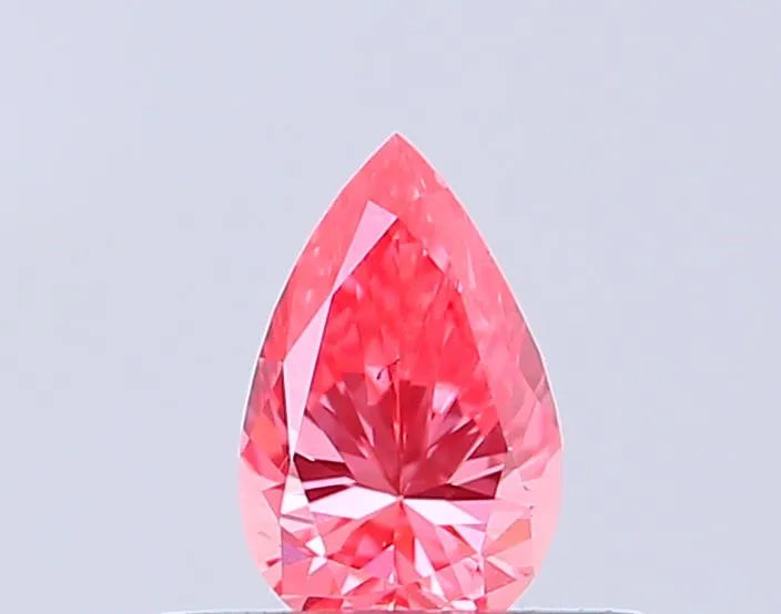 0.31ct Pear Lab Grown Diamond (Colour Fancy Vivid Pink, Clarity VS2, IGI Certified)