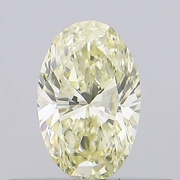 0.32ct Oval Lab Grown Diamond (Colour Fancy Light Yellow, Clarity VVS2, IGI Certified)