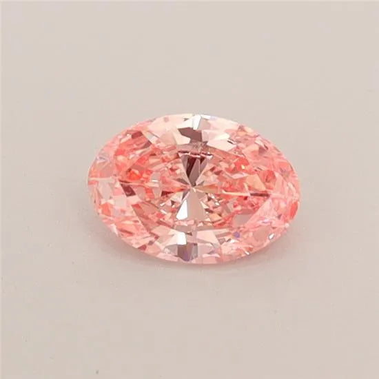 0.32ct Oval Lab Grown Diamond (Colour Fancy Vivid Pink, Clarity VS2, IGI Certified)