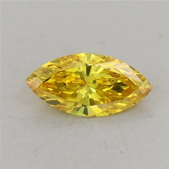 0.33ct Marquise Lab Grown Diamond (Colour Fancy Vivid Yellow, Clarity VS1, IGI Certified)