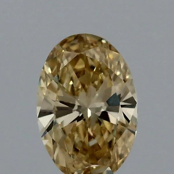 0.33ct Oval Lab Grown Diamond (Colour Fancy Yellow, Clarity VVS2, IGI Certified)