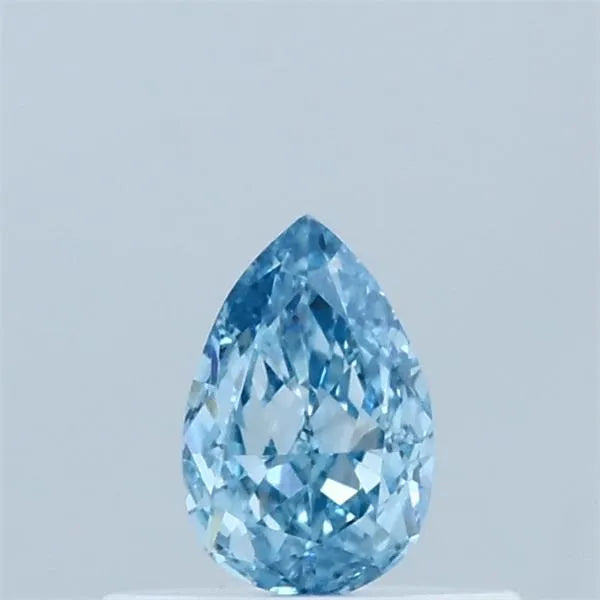 0.33ct Pear Lab Grown Diamond (Colour Fancy Vivid Blue, Clarity VVS2, IGI Certified)