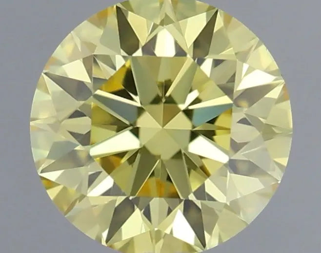0.33ct Round Lab Grown Diamond (Colour Fancy Intense Yellow, Clarity VVS1, Cut ID, IGI Certified)