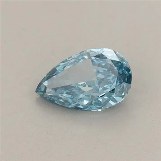 0.35ct Pear Lab Grown Diamond (Colour Fancy Vivid Blue, Clarity VVS2, IGI Certified)