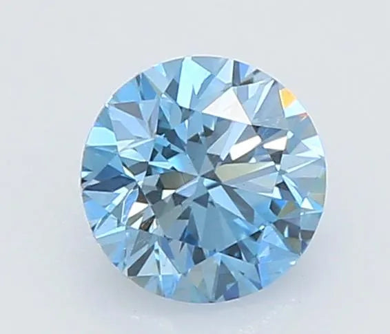 0.35ct Round Lab Grown Diamond (Colour Fancy Intense Blue, Clarity SI1, Cut EX, IGI Certified)