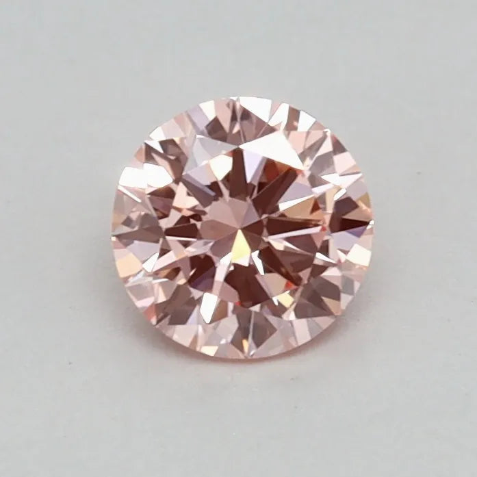 0.35ct Round Lab Grown Diamond (Colour Fancy Pink, Clarity VVS2, Cut VG, IGI Certified)