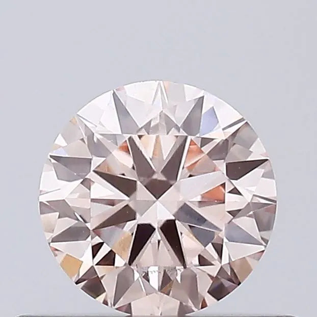 0.36ct Round Lab Grown Diamond (Colour Fancy Light Orange Pink, Clarity VS2, Cut EX, IGI Certified)