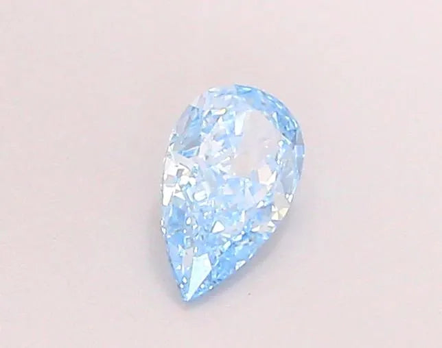 0.37ct Pear Lab Grown Diamond (Colour Fancy Vivid Blue, Clarity VVS2, IGI Certified)