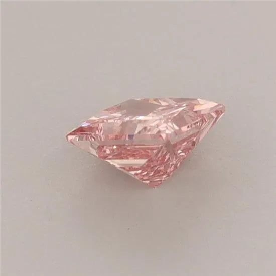 0.42ct Princess Lab Grown Diamond (Colour Fancy Vivid Pink, Clarity VS1, IGI Certified)