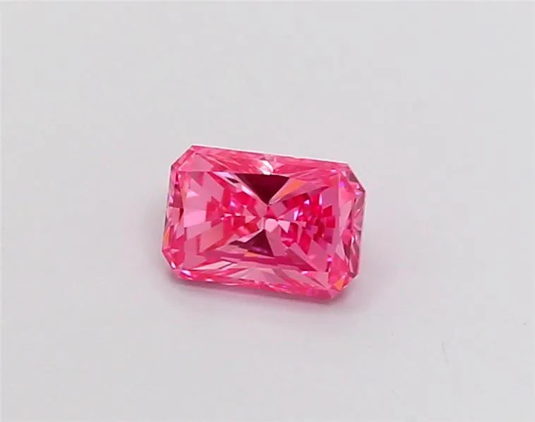0.43ct Radiant Lab Grown Diamond (Colour Fancy Vivid Pink, Clarity VVS1, IGI Certified)