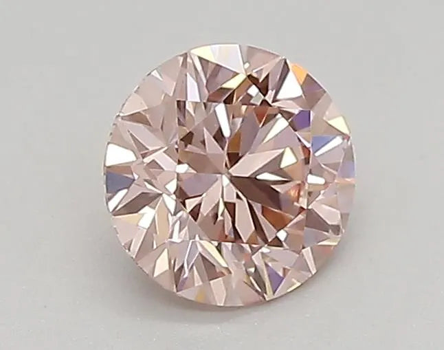 0.43ct Round Lab Grown Diamond (Colour Fancy Intense Pink, Clarity VS1, Cut ID, IGI Certified)