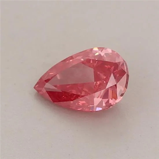 0.44ct Pear Lab Grown Diamond (Colour Fancy Vivid Red, Clarity VS1, IGI Certified)