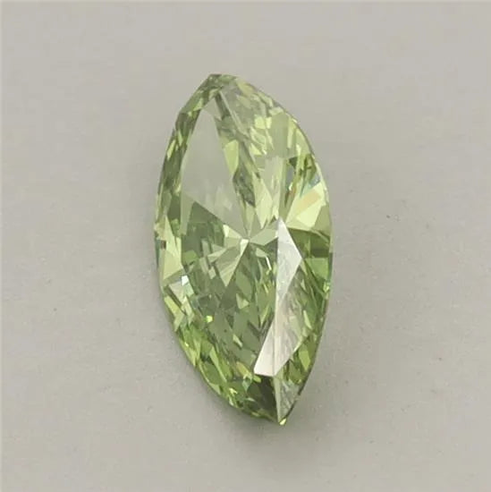 0.45ct Marquise Lab Grown Diamond (Colour Fancy Vivid Green, Clarity VVS2, IGI Certified)