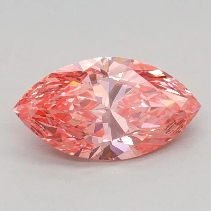 0.45ct Marquise Lab Grown Diamond (Colour Fancy Vivid Pink, Clarity VVS2, IGI Certified)