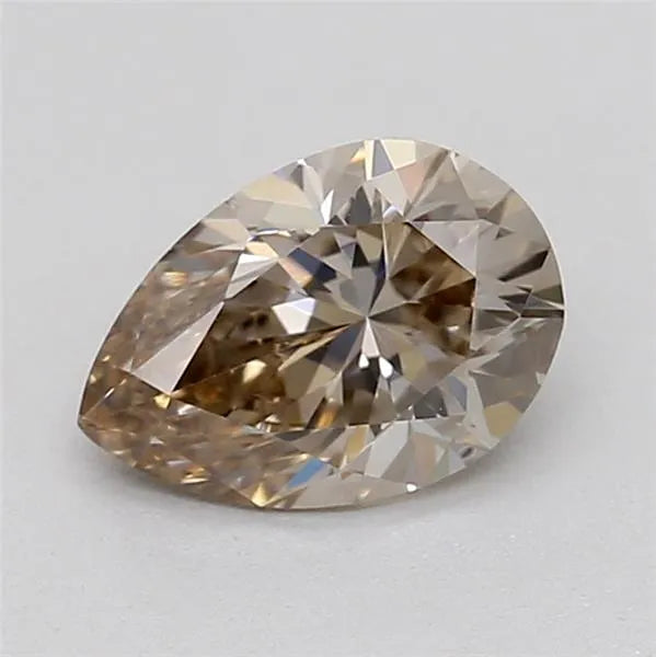 0.45ct Pear Lab Grown Diamond (Colour Very Light Brown, Clarity VS2, IGI Certified)