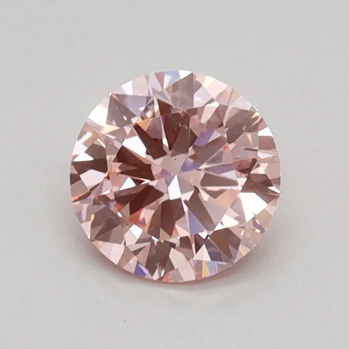 0.46ct Round Lab Grown Diamond (Colour Fancy Intense Pink, Clarity VS1, Cut EX, IGI Certified)