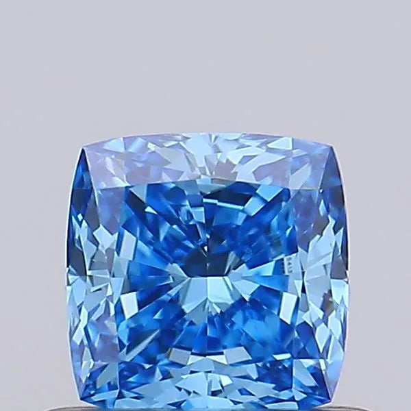 0.48ct Cushion modified Lab Grown Diamond (Colour Fancy Vivid Blue, Clarity VVS2, IGI Certified)