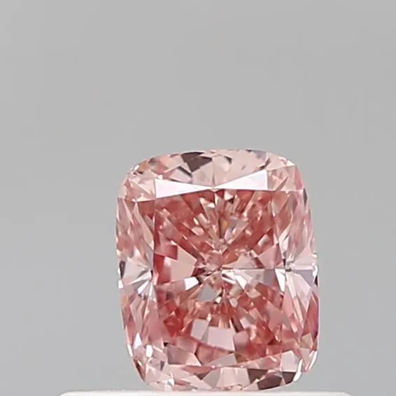 0.50ct Cushion modified Lab Grown Diamond (Colour Fancy Vivid Pink, Clarity VVS2, IGI Certified)