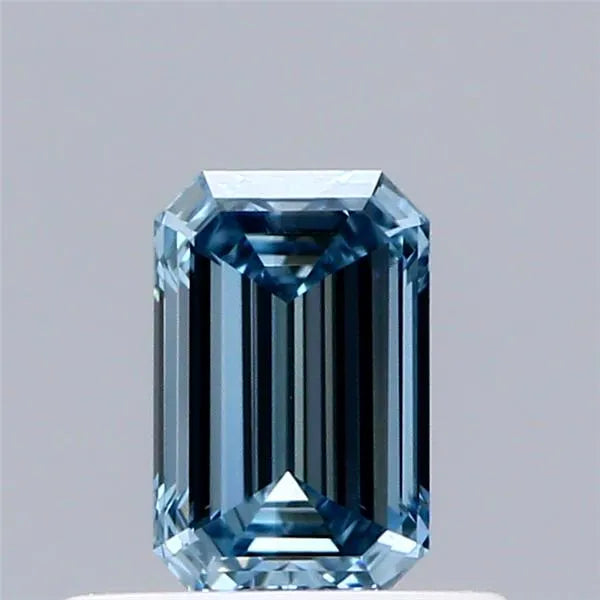 0.50ct Emerald Lab Grown Diamond (Colour Fancy Vivid Blue, Clarity VS2, IGI Certified)