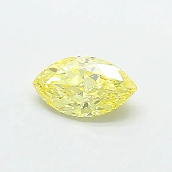0.50ct Marquise Lab Grown Diamond (Colour Fancy Vivid Yellow, Clarity VS2, IGI Certified)
