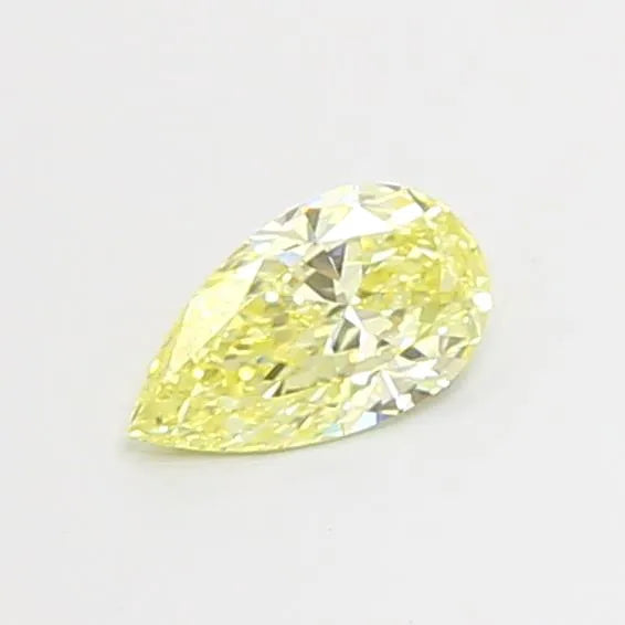 0.50ct Pear Lab Grown Diamond (Colour Fancy Yellow, Clarity VVS2, IGI Certified)