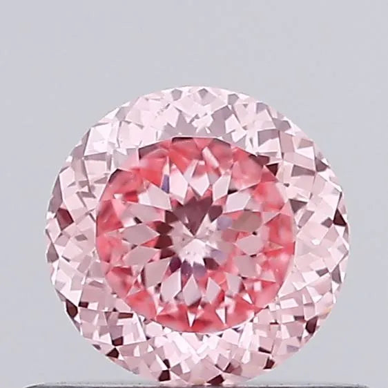 0.50ct Round Lab Grown Diamond (Colour Fancy Vivid Pink, Clarity VS1, Cut VG, IGI Certified)