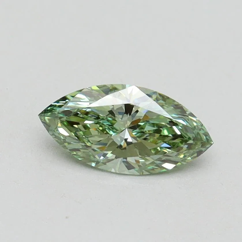 0.51ct Marquise Lab Grown Diamond (Colour Fancy Intense Green, Clarity VVS2, IGI Certified)